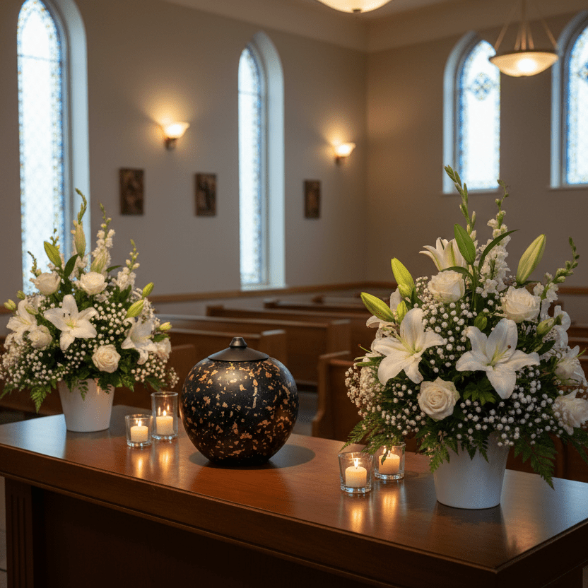 Solstice Urn in Chapel Setting - Afterlife Vessel